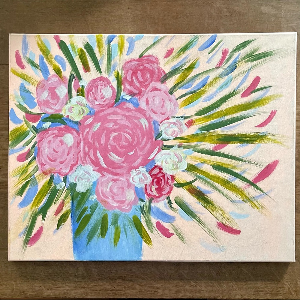 🖼️ 16x20 Canvas Floral Print